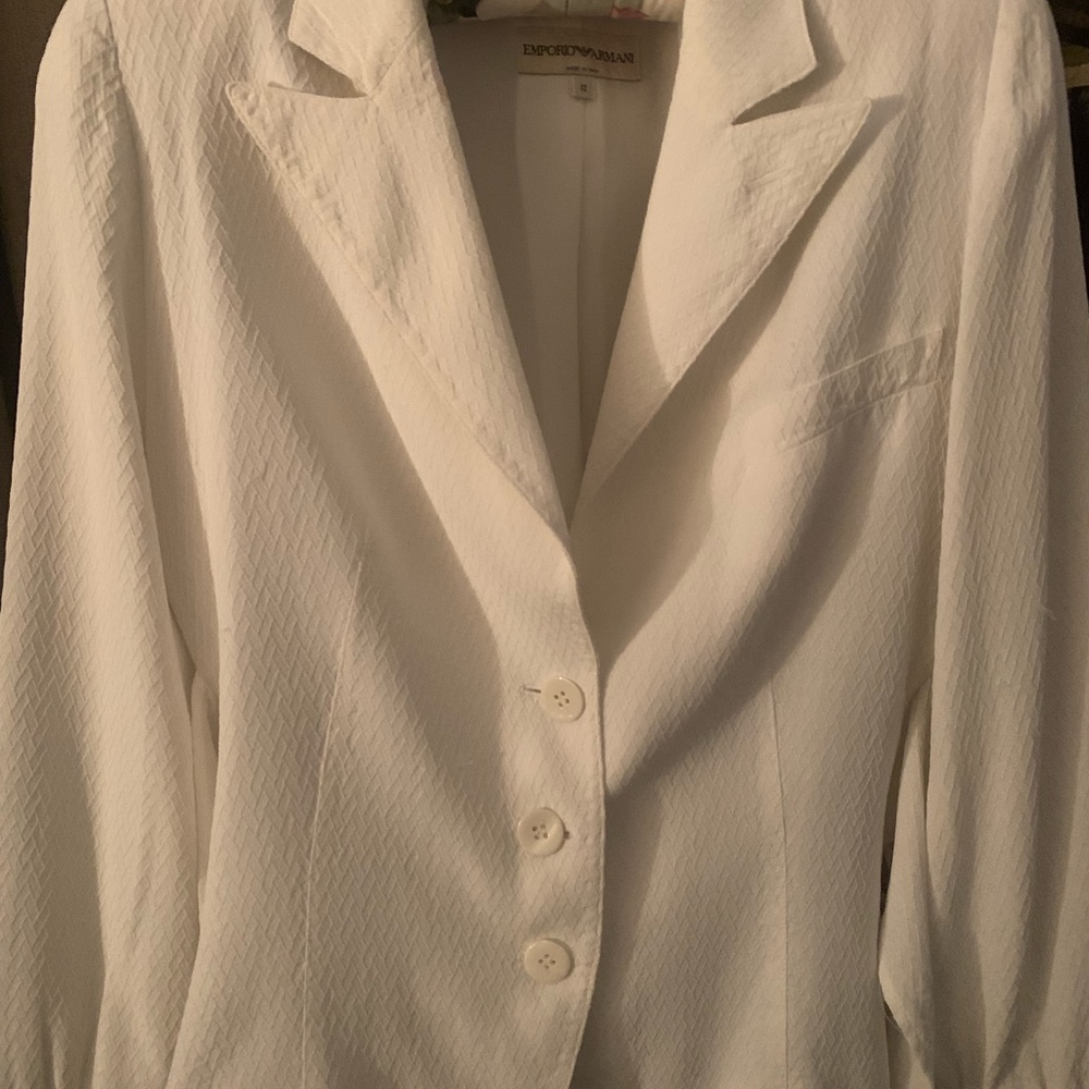 Giorgio Armani White Jacket/Blazer
